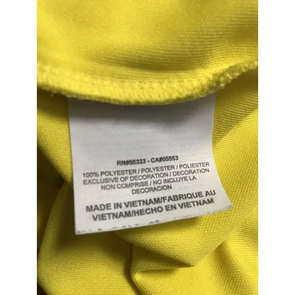 Nike Golf Dri-Fit Collard Shirt Sz Large Yelllow 269269 770